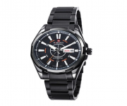 NF9034 - Black Stainless Steel Analog Watch for Men