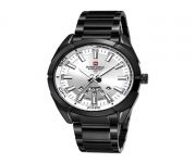 NF9038 - Black Stainless Steel Analog Watch for Men