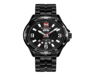 NF9106 - Black Stainless Steel Analog Watch for Men