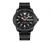 NF9109 - Black Stainless Steel Analog Watch for Men