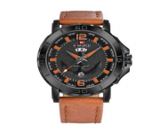NF9122 - Brown Leather Analog Watch for Men