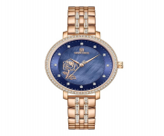 NAVIFORCE NF5017 RoseGold Stainless Steel Analog Watch For Women - Royal Blue & RoseGold