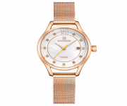 NAVIFORCE NF5010 RoseGold Stainless Steel Analog Watch For Women - Yellow & RoseGold