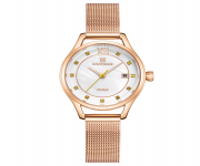 NAVIFORCE NF5010 RoseGold Stainless Steel Analog Watch For Women - Green & RoseGold
