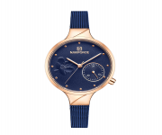 NAVIFORCE NF5001 Royal Blue Stainless Steel Chronograph Watch For Women - RoseGold & Royal Blue