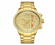 NAVIFORCE NF9184 Golden Stainless Steel Chronograph Watch For Men - Golden