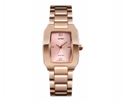 SKMEI 1400 Rose Gold  Stainless Steel Analog Watch For Women - Rose Gold