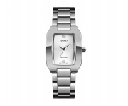 SKMEI 1400 Silver  Stainless Steel Analog Watch For Women - Silver