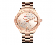 CURREN 9009 RoseGold Stainless Steel Analog Watch For Women - RoseGold