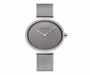 CURREN 9016 Silver Mesh Stainless Steel Analog Watch For Women - Grey & Silver