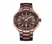 NAVIFORCE NF9176 Bronze Stainless Steel Analog Watch for Men - RoseGold and Bronze