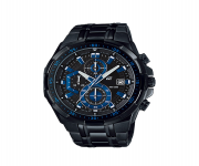 Black Stainless Steel Chronograph Watch for Men