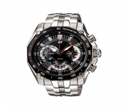 Silver Stainless Steel Chronograph Watch for Men