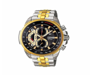 Silver & Golden Two-tone Stainless Steel Chronograph Watch for Men