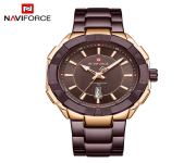 NAVIFORCE NF9176 Bronze Stainless Steel Analog Watch - RoseGold & Bronze | Men's Fashion | [Ecommerce Website Name]