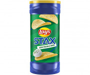 Lays Stax Sour Cream & Onion 155.9gm - Irresistibly Crunchy Snack with a Tangy Twist