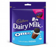 Cadbury Dairy Milk Oreo Minis 188 gm - Indulge in the perfect blend of chocolate and cookies