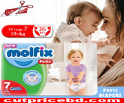 Molfix Pant Size 7 - Shop Molfix Baby Diapers in Bangladesh | 36 Pcs Pack