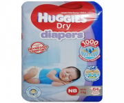 Huggies Newborn Belt Diaper 0-5 Kg - 64 Pcs for Gentle Care | Shop Now in Malaysia