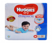 Huggies Medium Belt Diaper 6-11 Kg - 72 Pcs (Malaysia)