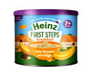 Heinz First Step Oaty Banana Porridge 7+ Months 240g - Nutritious Baby Food