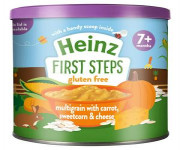 Heinz First Steps Heinz Multigrain With Carrot, Sweetcorn & Cheese Dinner 7+Months 200gm