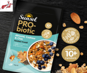 Sunsol Pro-BioticAlmond, Cashew & Chia Toasted Muesli