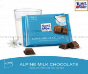 Ritter Sport Alpen Milk Chocolate 100g - Exquisite Swiss Flavors From the Alps
