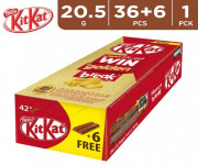 Kit Kat 2 Fingers 36+6 Pieces Box: A Delicious Assortment of Crunchy Chocolate Bars