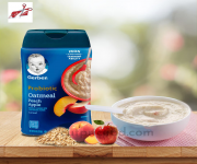 Gerber Probiotic Oatmeal Peach Apple Cereal 227gm - Nourish Your Little One with Wholesome Goodness