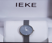 IEKE 88010 Silver Mesh Stainless Steel Analog Watch For Women - Grey & Silver