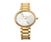 C9014 - Golden Stainless Steel Analog Watch for Women