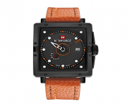 NF9065 - Brown Leather Wrist Watch for Men