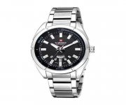 Naviforce NF9038 - Silver Stainless Steel Analog Watch for Men