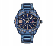 Naviforce NF9117 - Royal Blue Stainless Steel Analog Watch for Men - Royal Blue