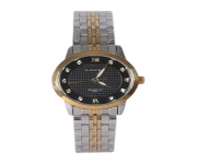 Silver and Golden Stainless Steel Women's Analog Watch: Elegant Timepiece for the Modern Woman