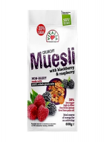 Vitalia Crunchy Muesli: Blackberry and Raspberry 600gm - Delicious and Nutritious Breakfast Option!