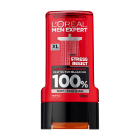 Loreal Men Expert Stress Resist Shower Gel 300ml | Stay Fresh and Fight Stress with Loreal's Powerful Cleansing Formula