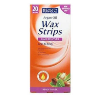 Beauty Formulas Argan Oil Wax Strips Hair Remover Legs & Body