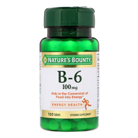 Nature’s Bounty, Vitamin B-6, 100 mg, 100 Tablets