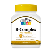 21st Century B-Complex Plus Vitamin C 100 Tablets