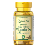 Puritan’s Pride Vitamin D3 250mcg 10,000IU 100 Softgels