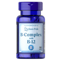 Puritan’s Pride Vitamin B-Complex and B-12: Boost Your Energy with 90 Tablets!