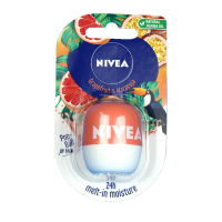 Nivea Grapefruit & Maracuja Pop Ball Lip Balm 7g - Hydrating & Refreshing Lip Care