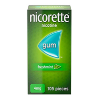 Nicorette Fresh Mint Chewing Gum - 105 Pieces, 2 mg - Effective Stop Smoking Aid