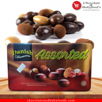 Danish Assorted-Almond, Hazelnut, and Raisin Milk Chocolate Coated - 180G