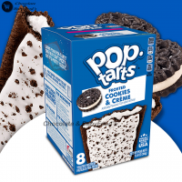 Pop Tarts Frosted Cookies & Creme 8 Toasters Pastry  384G