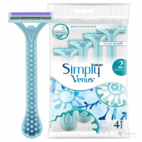 Get a smooth shave with the Gillette Simply Venus Razor - 4pcs pack