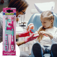 Firefly Hello Kitty Toothbrush 2pack  Ages 3+ Soft