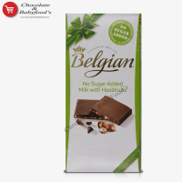 Belgian Hazelnut Chocolate Milk Bar (100gm) - No Added Sugar | Buy Online